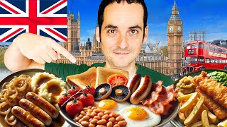 AMERICAN Tries the MOST Iconic British Foods London Food Guide [upl. by Vada]