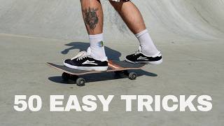 The 50 Best Skateboarding Tricks for Beginner to Intermediates [upl. by Russom]