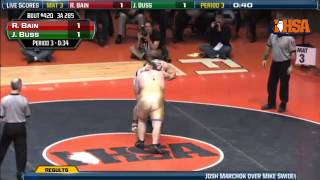 285 lbs Class 3A Match from the IHSA Individual Wrestling Championship Finals [upl. by Niwde]