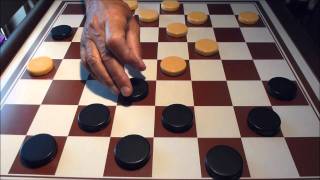 Checkers and Draughts classic By Armindo Gaspar Brilhante Nº 19 [upl. by Ahseik]