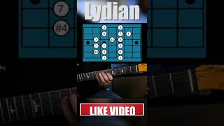 Lydian Scale Position 2 Guitar Lesson Short [upl. by Adidnac583]