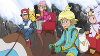 Review Pokemon XY Ep 82 Eng Dub Mountain Climb [upl. by Anelas]