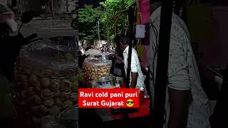 ravi cold Pani puari surat Gujarat om teres funny streetfood food [upl. by Neerroc]