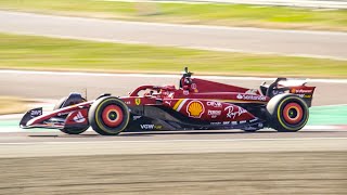 New Ferrari SF24 F1 2024 Car First Laps at Fiorano Circuit VBB [upl. by Gilead584]