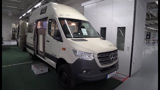 Sprinter Wohnmobil 2021 4x4 HRZ Sahara mit Dachbett und viel Platz unter 35 Tonnen [upl. by Caundra134]