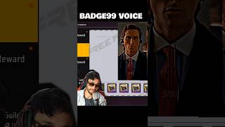 Badge99 Voice VS Freefire Voice Notes🔥 freefire badge99 [upl. by Willabella508]