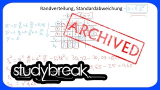 ARCHIVIERT Randverteilung Standardabweichung  Deskriptive Statistik [upl. by Appolonia416]