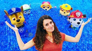 Spielzeug Kindergarten  Die Paw Patrol arbeitet im Supermarkt  Spielzeugvideo für Kinder [upl. by Neyuh772]