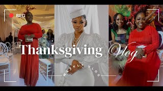 VLOG  TOKE MAKINWA’S 40TH THANKSGIVING  SPEAKING TO THE FEMALE GIRL CHILD  DINNER AT Z KITCHEN [upl. by Dorehs]