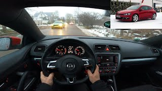 2013 Volkswagen Scirocco III 14 TSI 160 Hp Pov Test Drive  Drive Wave [upl. by Yulma]