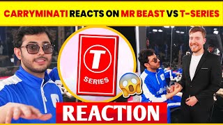 Carryminati Reaction on MrBeast Vs TSeries Controvesy 😱  Mr Beast Meets Carryminati [upl. by Akamaozu]