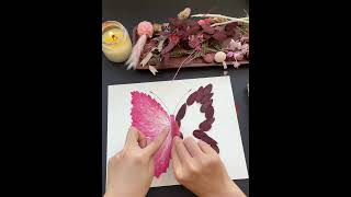 Here’s the tutorial for a strawberrypink butterfly plant specimen 🦋🍓 [upl. by Iorgo]