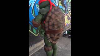 Tmnt Raphael tutorial prop costume suit [upl. by Axel]