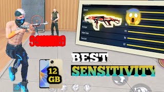 12 GB RAM MOBILE 📱 MP40 BEST HEADSHOT SENSITIVITY OB44 2024  FREE FIRE BEST SENSITIVITY freefire [upl. by Aniez]