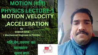 Motion velocityacceleration physics lectureThermal power plant amp physics classes [upl. by Jaqitsch]