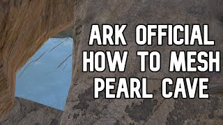 Ark Official How To Mesh Pearl Cave Center Rat Holes amp Base Locations  ARK Survival Evolved [upl. by Anahsek837]