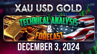 Latest XAUUSD GOLD Forecast and Technical Analysis for December 3 2024 [upl. by Colb]