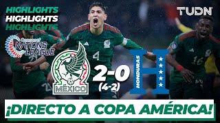 Resumen y goles  México 4202 Honduras  Concacaf Nations League  TUDN [upl. by Kerstin]