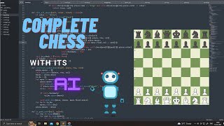 Chess in Python pygame with its AI A QUICK OVERVIEW [upl. by Niledam979]