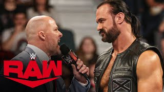 Drew McIntyre will face CM Punk inside Hell in a Cell at Bad Blood Raw highlights Sept 9 2024 [upl. by Adyaj]