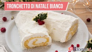 TRONCHETTO DI NATALE BIANCO  Ricettait [upl. by Eugenle174]