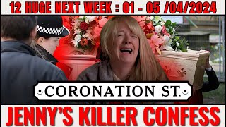 12 Huge Coronation Street spoilers  Next Week 1 to 5 April 2024  Jenny Connor’s Killer Confession [upl. by Leehar400]