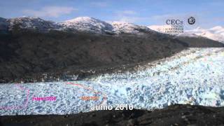 TimeLapse Retreat of Chiles Jorge Montt Glacier 20102011 720p [upl. by Ainessey248]