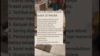 CIRI2 PUNYA AURA ISTIMEWA miyacara motivasidiri shorts quotes education motivasi masukberanda [upl. by Eetnahc]