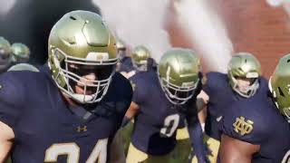 College Football 25  Notre Dame Entrance NBC Theme [upl. by Trotta]