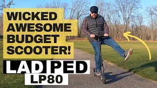 Ladped Electric Scooter LP80 Unboxing amp Ride  Budget 350W EScooter Impressions [upl. by Suirtimid470]