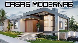 MODELO de CASAS MODERNAS  FACHADA de CASAS LINDAS e MODERNAS pra INSPIRAR [upl. by Idyh858]