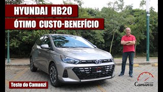 Hyundai HB20 2023 tem uma das melhores relações custobenefício do segmento  Teste do Camanzi [upl. by Aivax500]