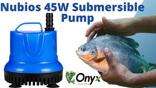 Nubios Aquarium Submersible Pump 45 watts  Nubios Suction Submersible pump for Fish Pond [upl. by Tra]