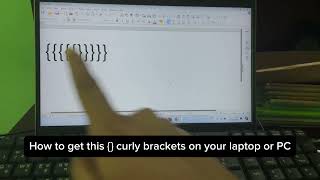 How to type Curly brackets   sign on your laptop  Full Guide [upl. by Godwin]