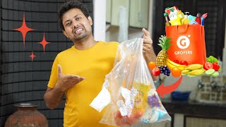 Grofers Review 2022  We tried Grofers 10 minute delivery ⚡  Vlog 34 [upl. by Grimona806]