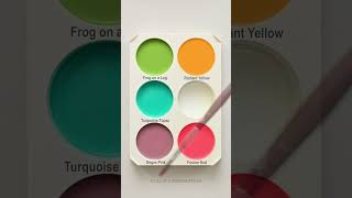 Guess the mixed colors 292 easy to hard colormixing paintmixing guessthecolor [upl. by Guidotti]