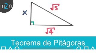 Teorema de pitágoras con raíces y fracciones │ ejercicios [upl. by Ekim]