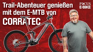 Corratec EPower RS 160 Pro Team im Test I All Mountain E MTB mit Bosch PowerTube 750Wh Akku [upl. by Spalding]