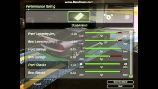 Need for Speed Undergraund 2 Nissan 240Sx Tuning Setting [upl. by Jecoa]