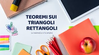 Teoremi sui Triangoli Rettangoli Trigonometria ↝ Riassunto formule esempi e dimostrazione [upl. by Olegnad]