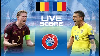 🔴 LIVE SCORE  BELGIUM VS ROMANIA  UEFA EURO 2024 [upl. by Maier]