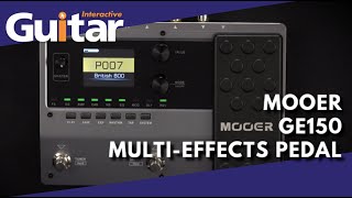 MOOER GE150 MultiEffects Pedal  Review [upl. by Yroggerg]