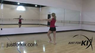 Basic Pirouette Tutorial and Demonstration From Just For Kix [upl. by Nanaj]