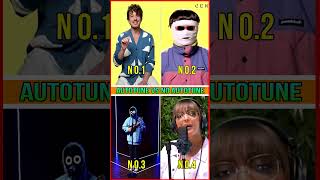 AUTOTUNE vs NO AUTOTUNE  Battle Songs Real voices of singers  Who is the best shorts Part 12 [upl. by Mendes]