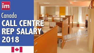 Call Center Representative Salary in Canada 2018  Wages in Canada [upl. by Adao433]