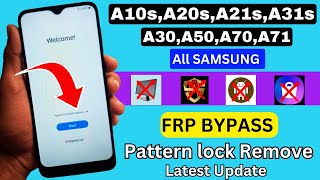 All Samsung A10sA20sA21sA31sA30A50A70A71  FRP Bypass  Google Account Unlock  Remove FRP [upl. by Names406]