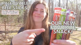 Paleovalley Grassfed Beef Sticks Review All 5 Flavors [upl. by Dorion446]