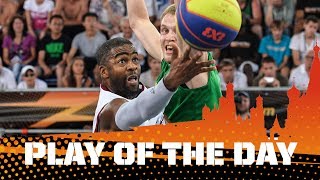 PLAY OF THE DAY  Watsons gamewinner v Lithuania  Semis FIBA 3x3WC [upl. by Adlev644]