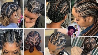 Mens Stitch Braids on SHORT hair  Straight Backs [upl. by Uri679]