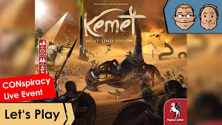 Kemet  Blut und Sand – Brettspiel – Lets Play [upl. by Nileuqaj]